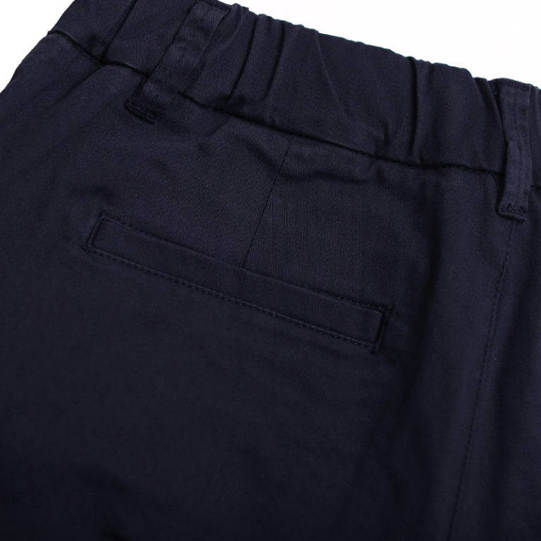 Mid-Rise Cotton Stretch Pants - Mobaco