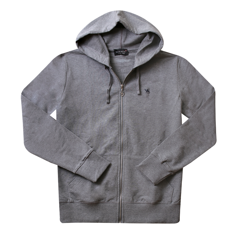 Zip Up Stretch French Terry Hoodie - Mobaco