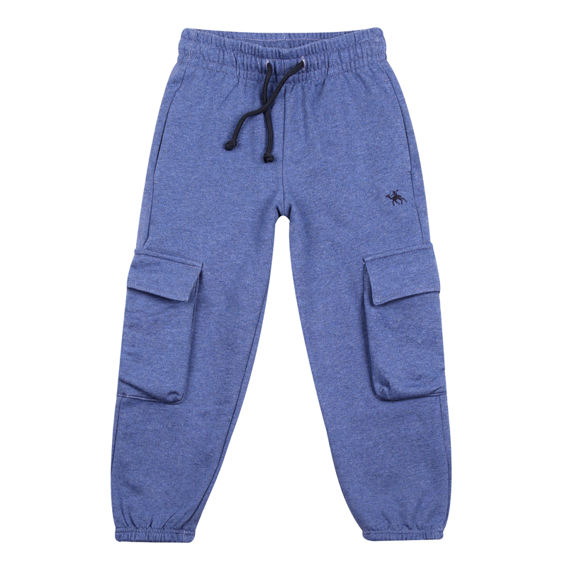 Brushed French Terry Sweatpants With Elastic Cuffs & Flap Leg Pockets ...