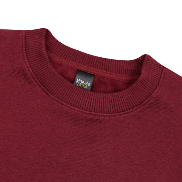 Brushed French Terry Basic Sweater - Mobaco