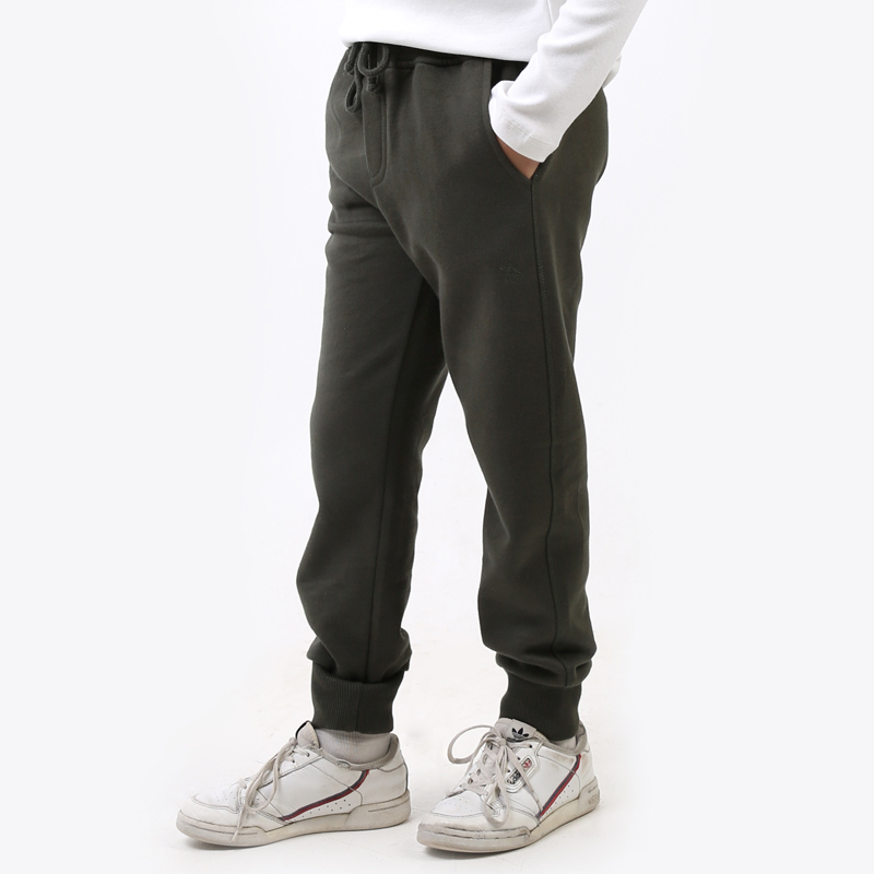 Brushed French Terry Sweatpants With Rib Cuffs - Mobaco
