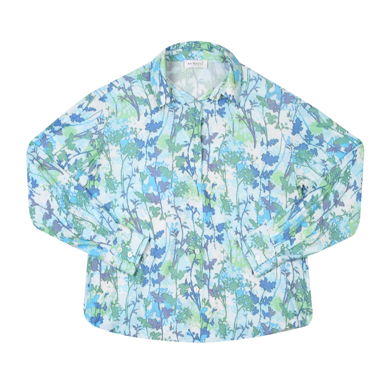 Classic Fit Long Sleeve Printed Shirt - Mobaco